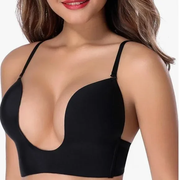 NWT Deep V Plunge Low Back Bra 38B - Picture 5 of 6